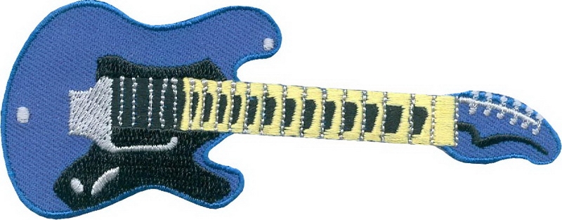 Нашивки 14461161 Нашивка Guitar blue - Гитара синяя