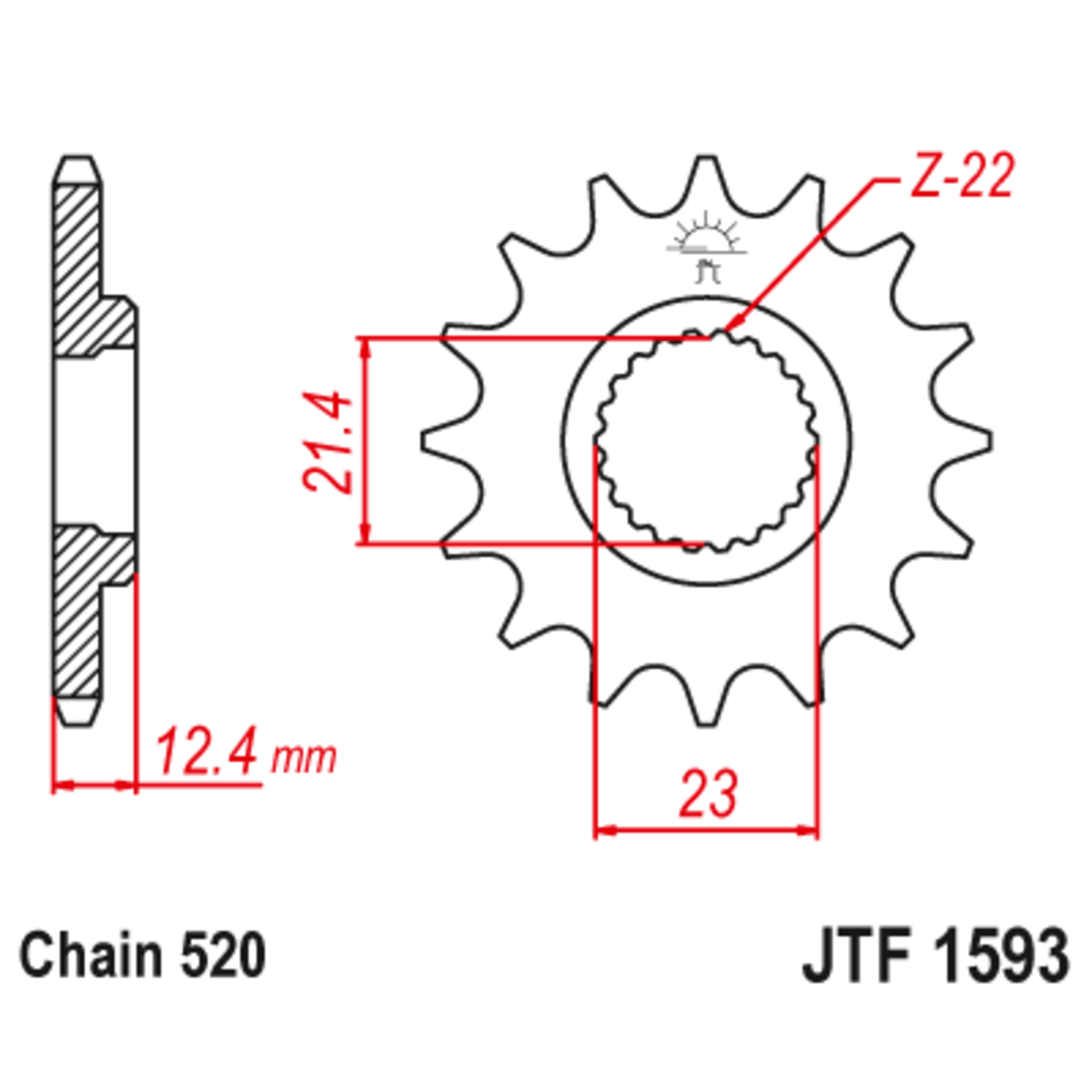 JT Звезда ведущая , JT 1593.14 JT Звезда ведущая , JT 1593.14