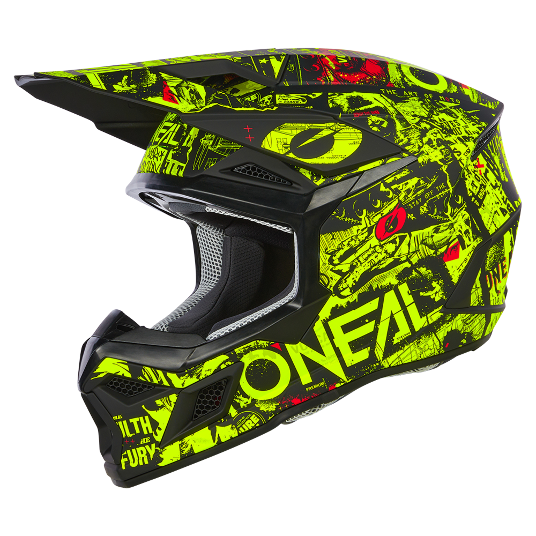 ONEAL Шлем кроссовый ONEAL 3Series Attack Youth V24, детская ONEAL Шлем кроссовый ONEAL 3Series Attack Youth V24, детская