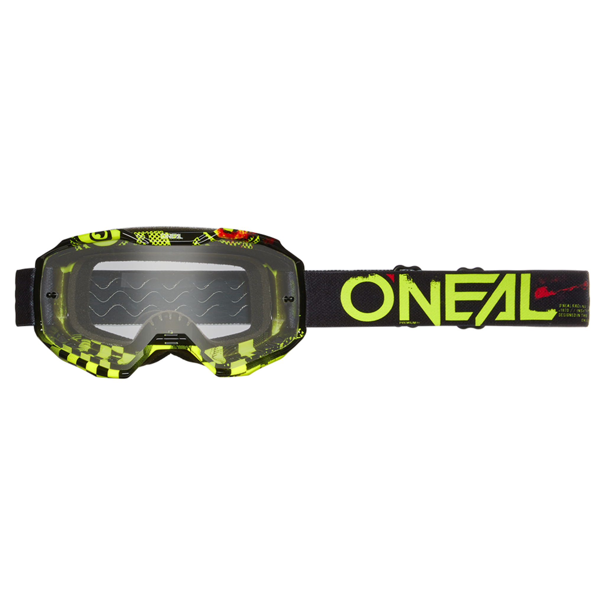 ONEAL Маска кроссовая ONEAL B-10 Attack V.24, желтый, прозрачные линзы ONEAL Маска кроссовая ONEAL B-10 Attack V.24, желтый, прозрачные линзы