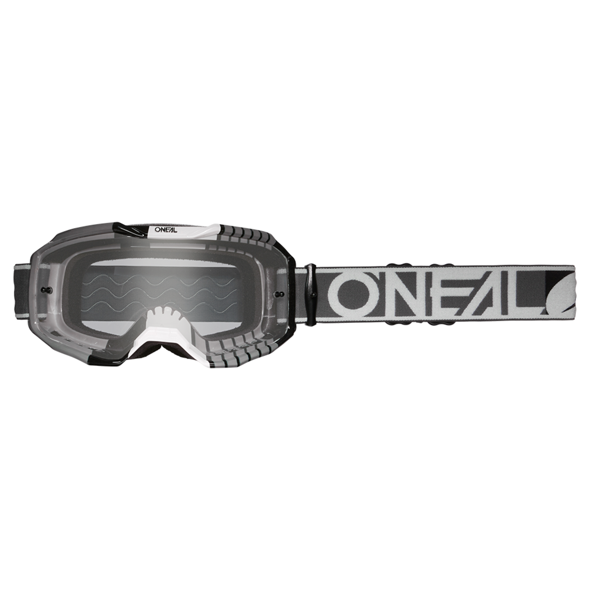 ONEAL Маска кроссовая ONEAL B-10 Duplex V.24, серый, прозрачные линзы ONEAL Маска кроссовая ONEAL B-10 Duplex V.24, серый, прозрачные линзы