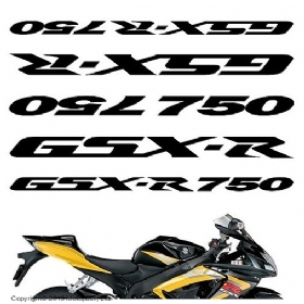 Наклейка на пластик, Suzuki GSXR 750 (decals_gsxr750)