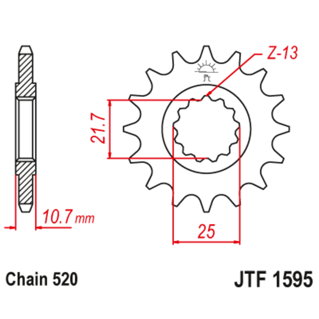 JT Звезда ведущая , JT 1595.16 JT Звезда ведущая , JT 1595.16