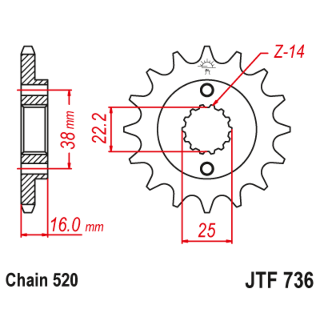 JT Звезда ведущая , JT 736.15 JT Звезда ведущая , JT 736.15