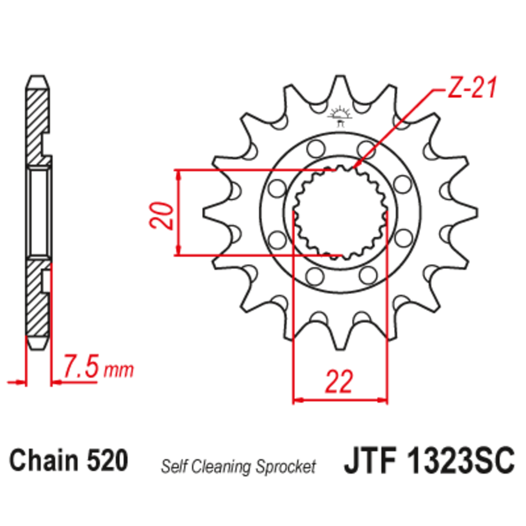 JT Звезда ведущая , JT 1323.14SC