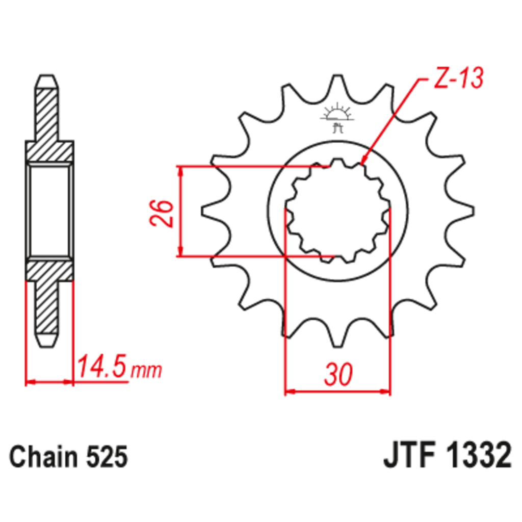 JT Звезда ведущая , JT 1332.16 JT Звезда ведущая , JT 1332.16