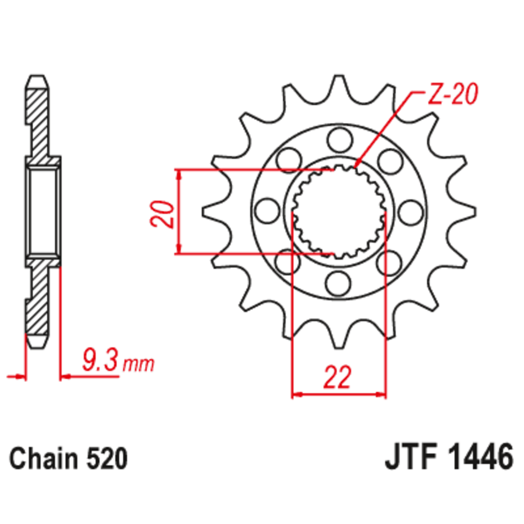 Звезда ведущая , JT 1446.14SC