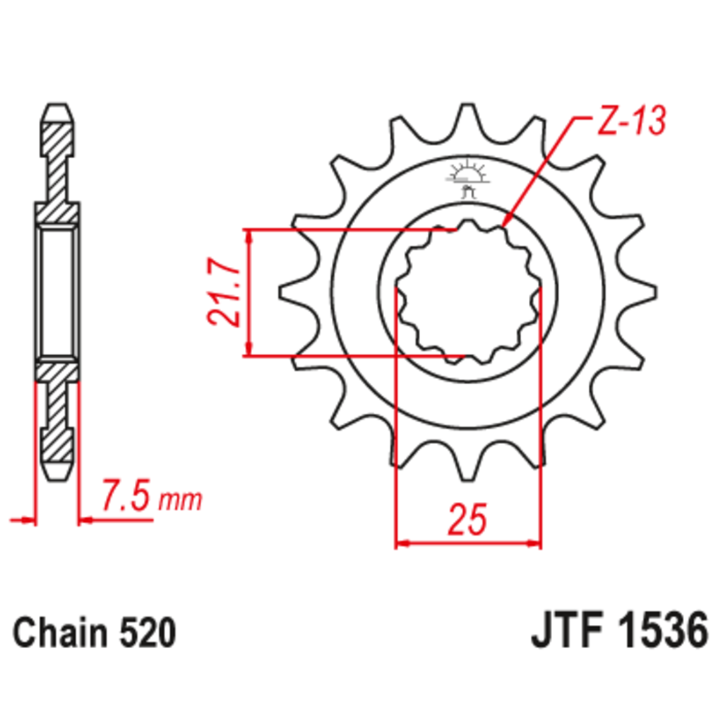 JT Звезда ведущая , JT 1536.16 JT Звезда ведущая , JT 1536.16