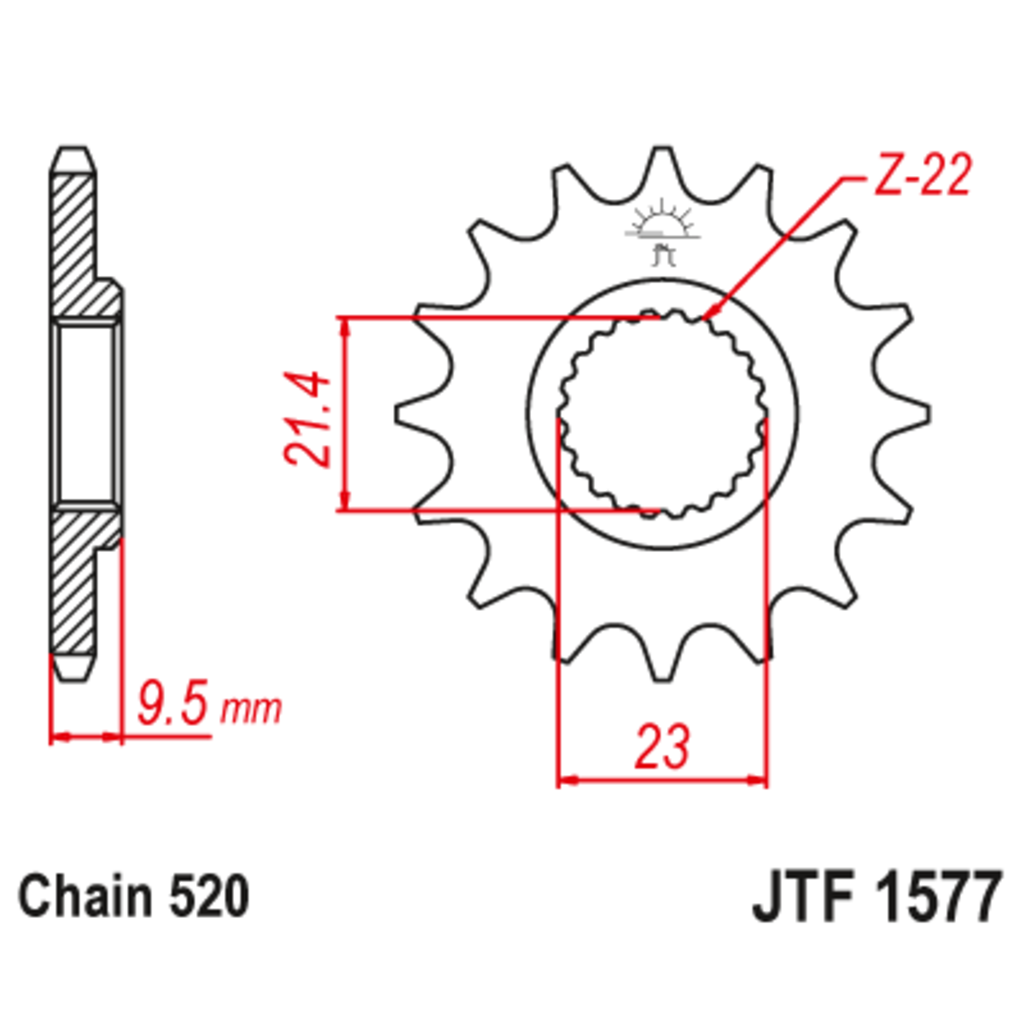 JT Звезда ведущая , JT 1577.15 JT Звезда ведущая , JT 1577.15