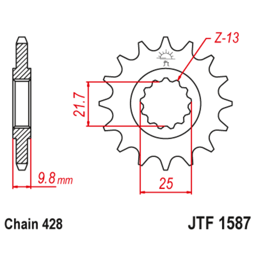 JT Звезда ведущая , JT 1587.19 JT Звезда ведущая , JT 1587.19