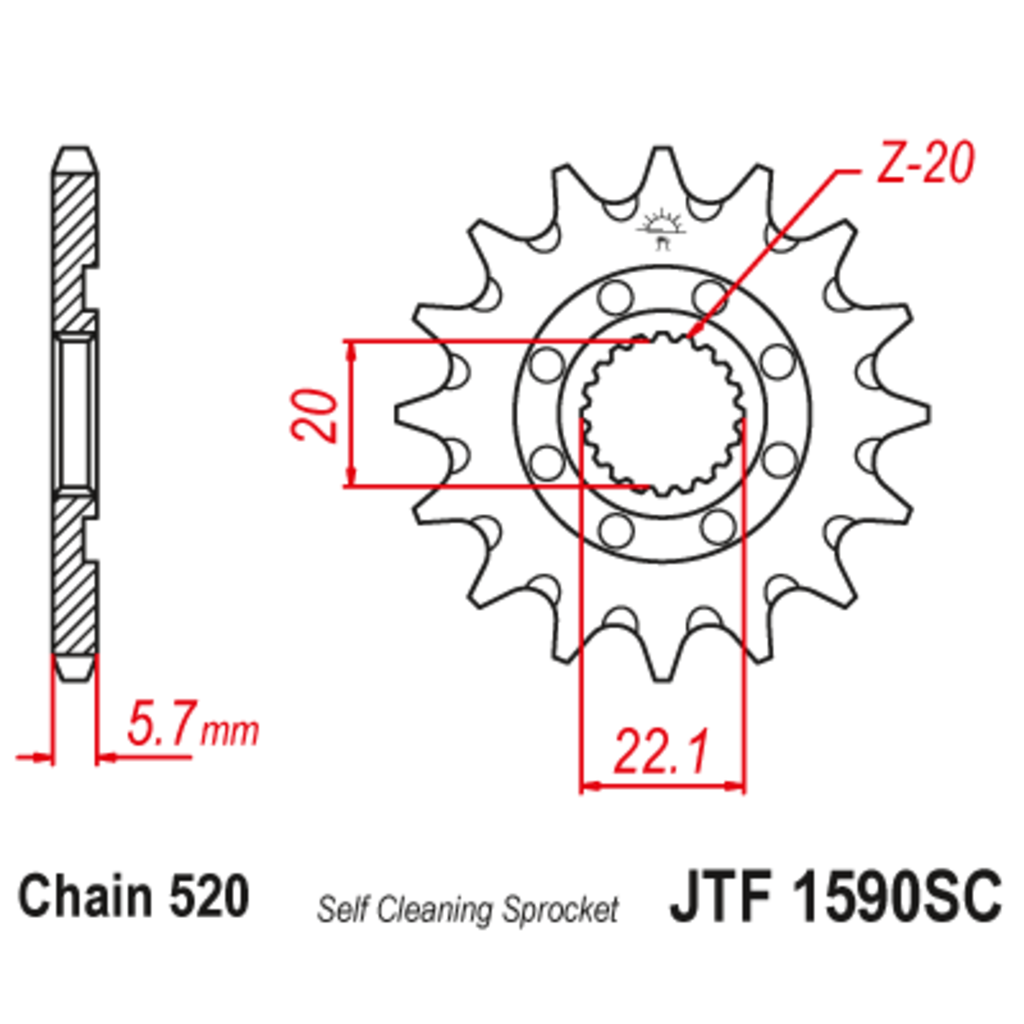 Звезда ведущая , JT 1590.14SC