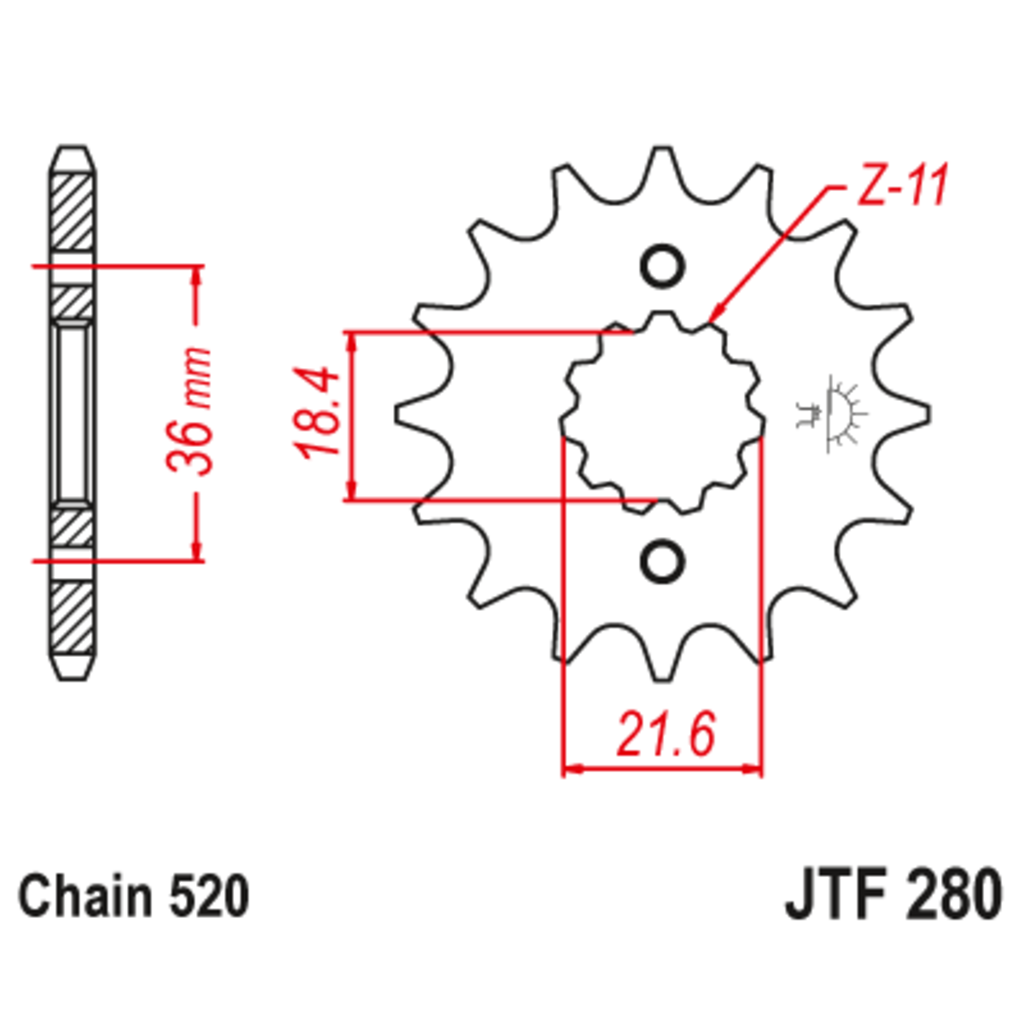 JT Звезда ведущая , JT 280.13 JT Звезда ведущая , JT 280.13