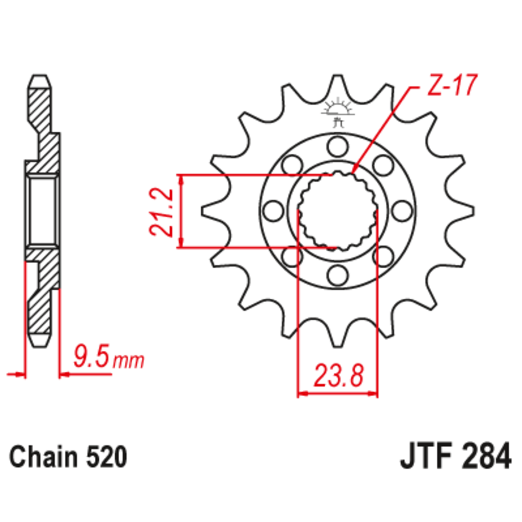 JT Звезда ведущая , JT 284.12 JT Звезда ведущая , JT 284.12