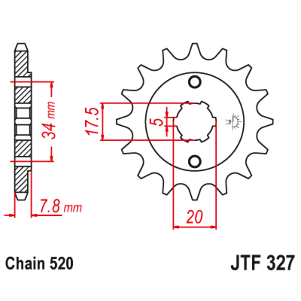 JT Звезда ведущая , JT 327.15 JT Звезда ведущая , JT 327.15