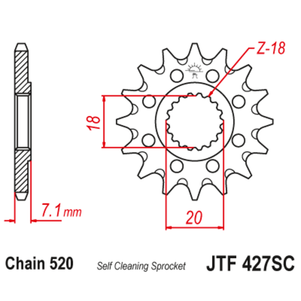 JT Звезда ведущая , JT 427.12SC JT Звезда ведущая , JT 427.12SC