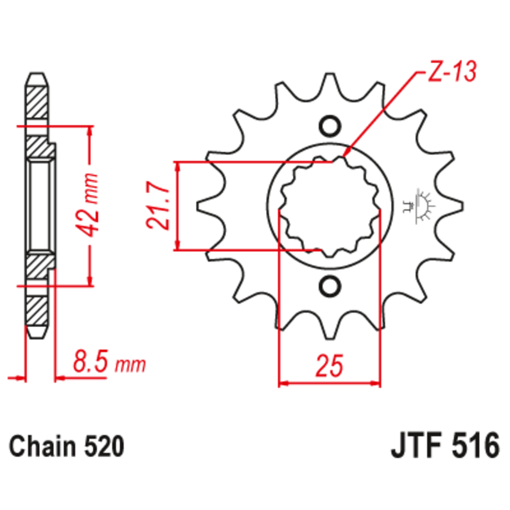 JT Звезда ведущая , JT 516.15 JT Звезда ведущая , JT 516.15
