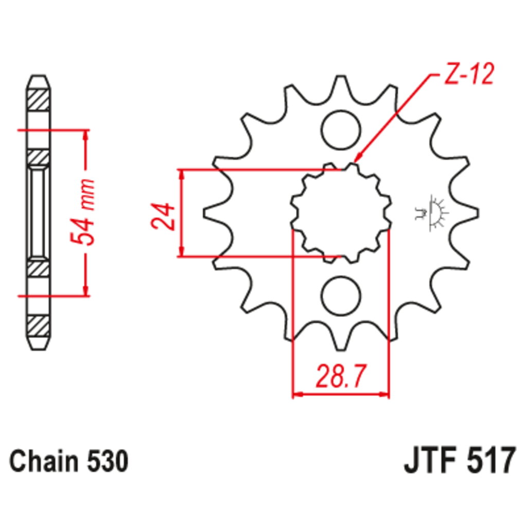 JT Звезда ведущая , JT 517.17 JT Звезда ведущая , JT 517.17