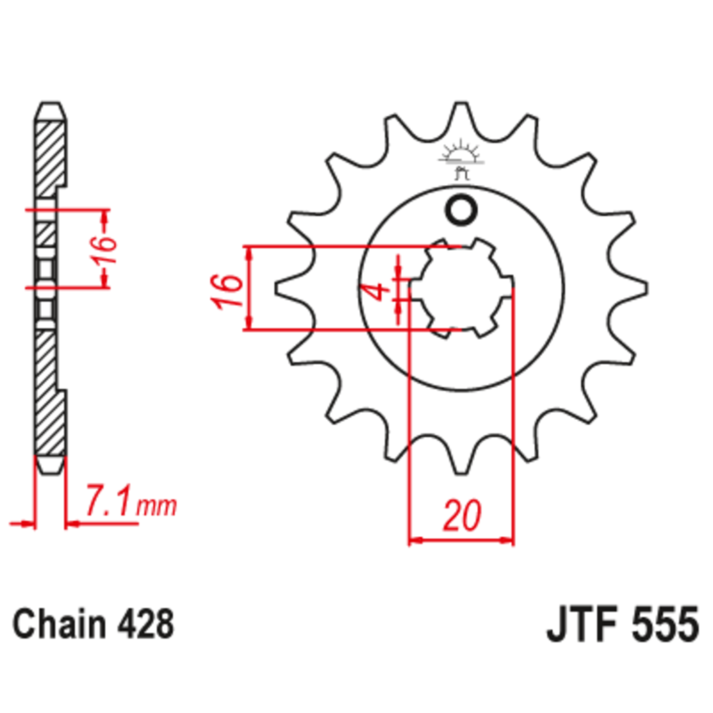 JT Звезда ведущая , JT 555.13 JT Звезда ведущая , JT 555.13