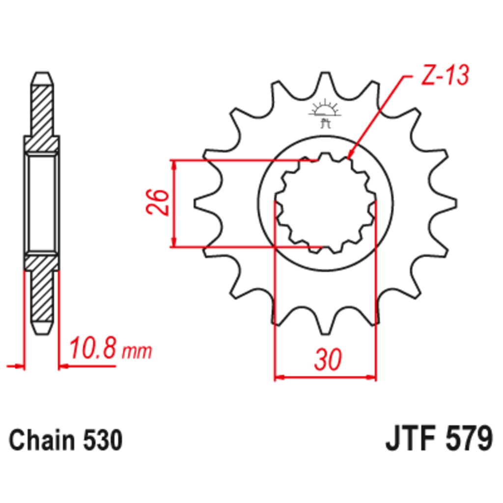 JT Звезда ведущая , JT 579.18 JT Звезда ведущая , JT 579.18