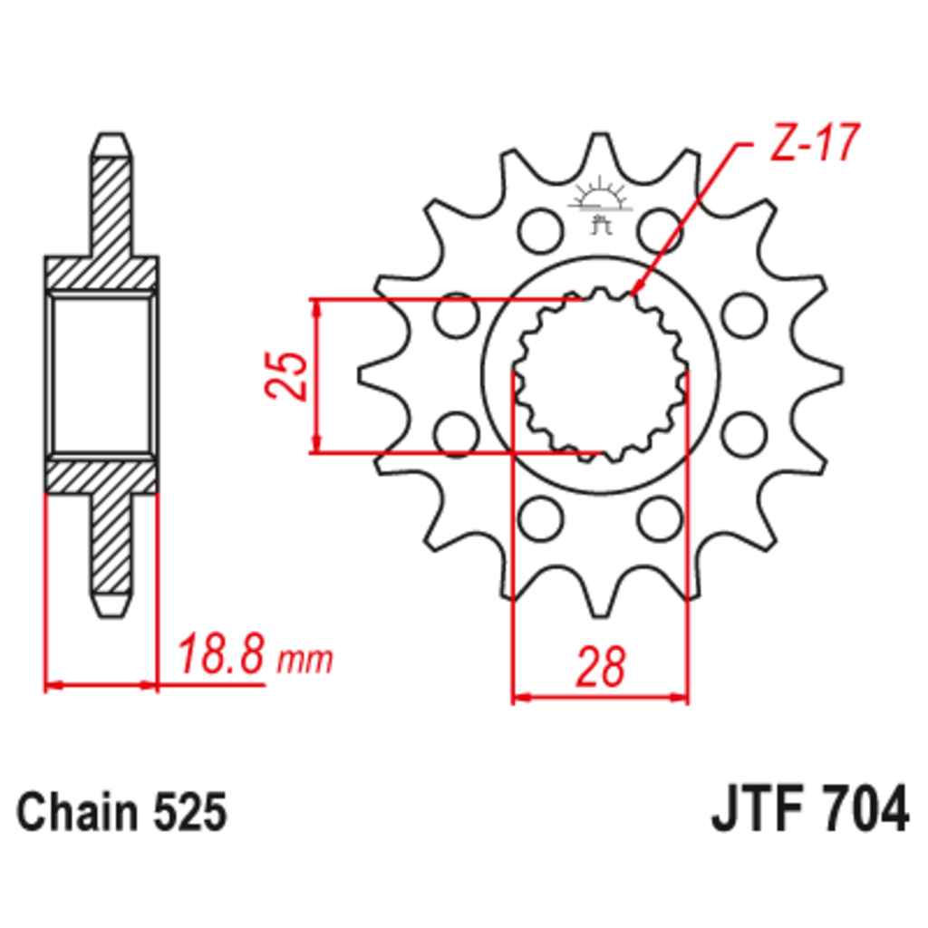 JT Звезда ведущая , JT 704.17 JT Звезда ведущая , JT 704.17