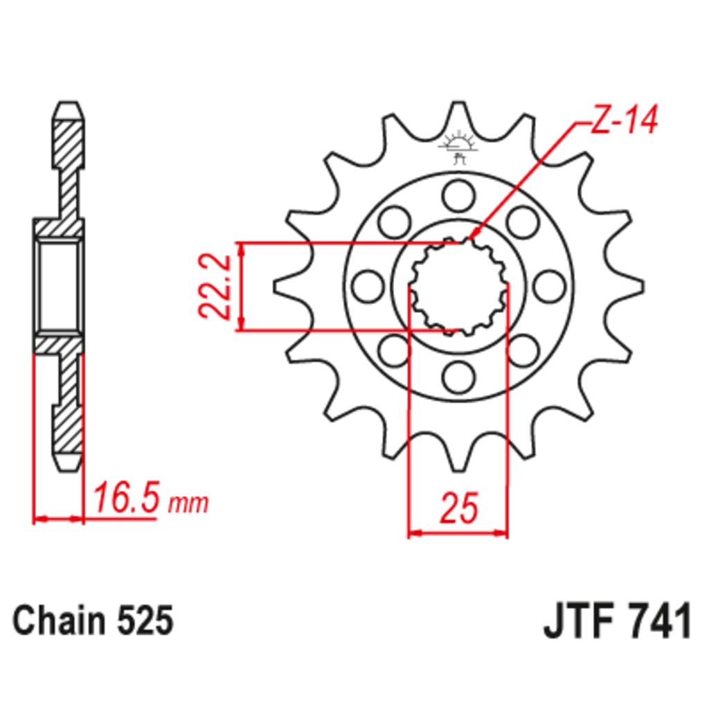 JT Звезда ведущая , JT 741.15 JT Звезда ведущая , JT 741.15